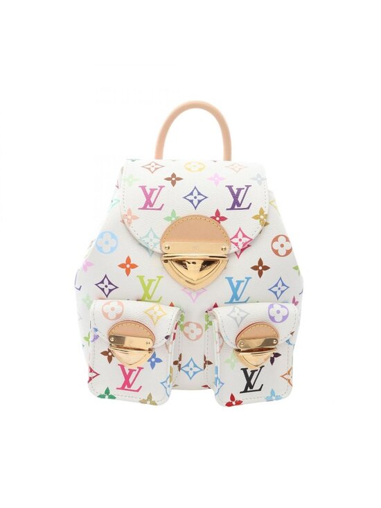 Louis Vuitton Backpack LV TM Venice Monogram Multicolor Blanc Canvas Leather LV